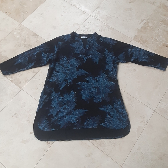 Magna Fashion Plus Size Cadet Collar Knit Top, Made In The Netherlands, Like New - Picture 1 of 10